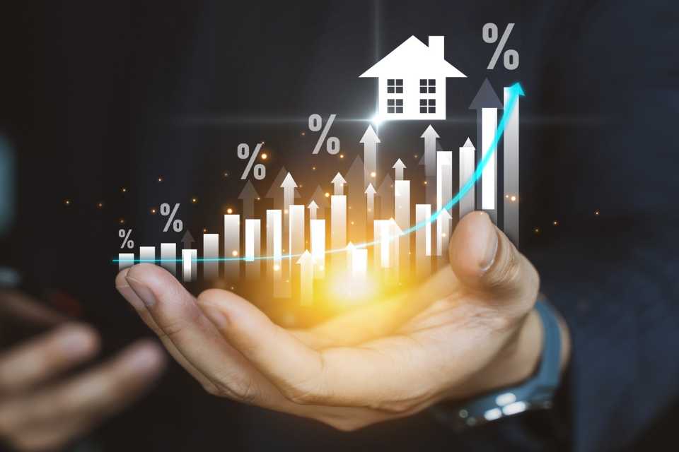 image showing bar charts of mortgage rates