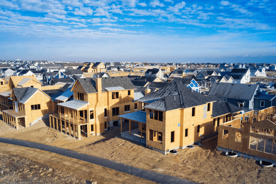 image of new housing construction