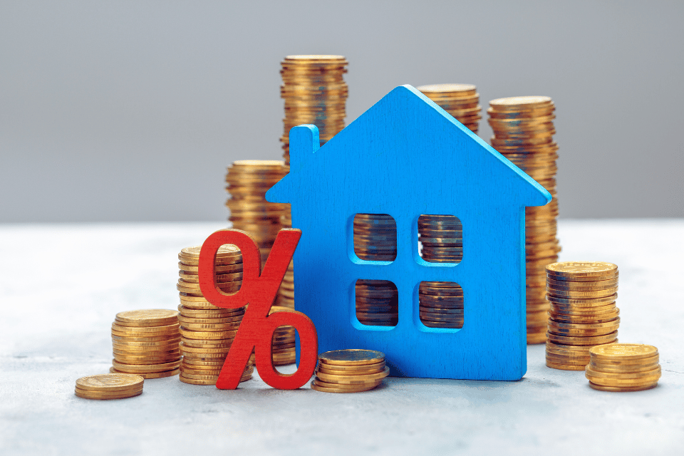 Image showing high mortgage rates