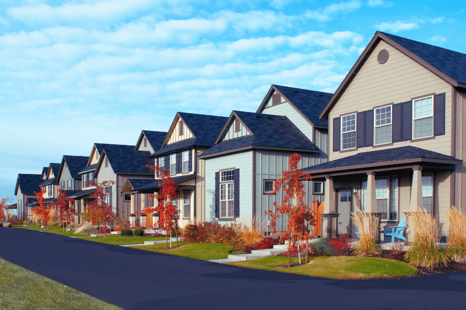 Image showing a row of houses