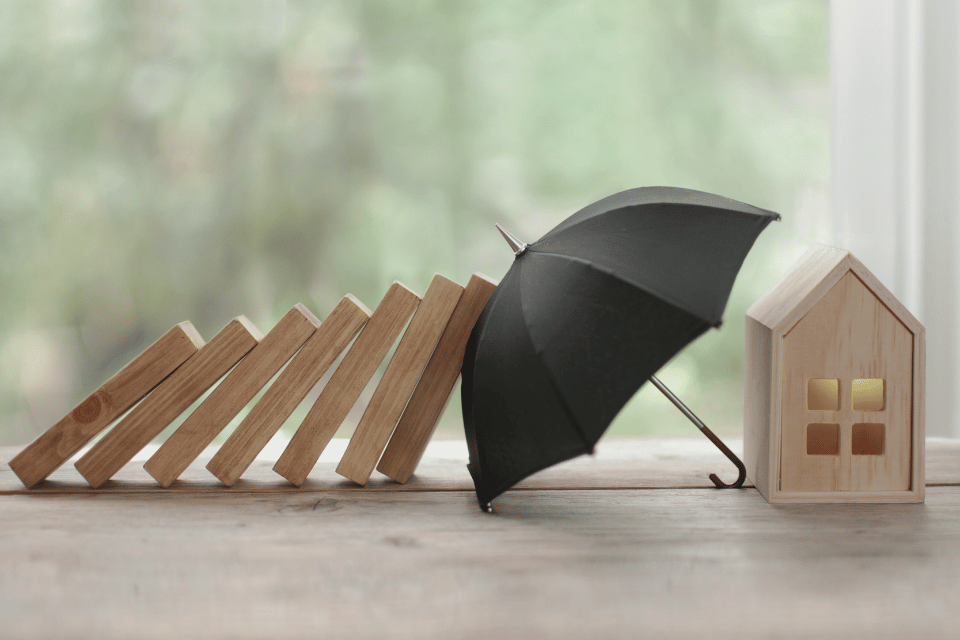Image shows property insurance concept
