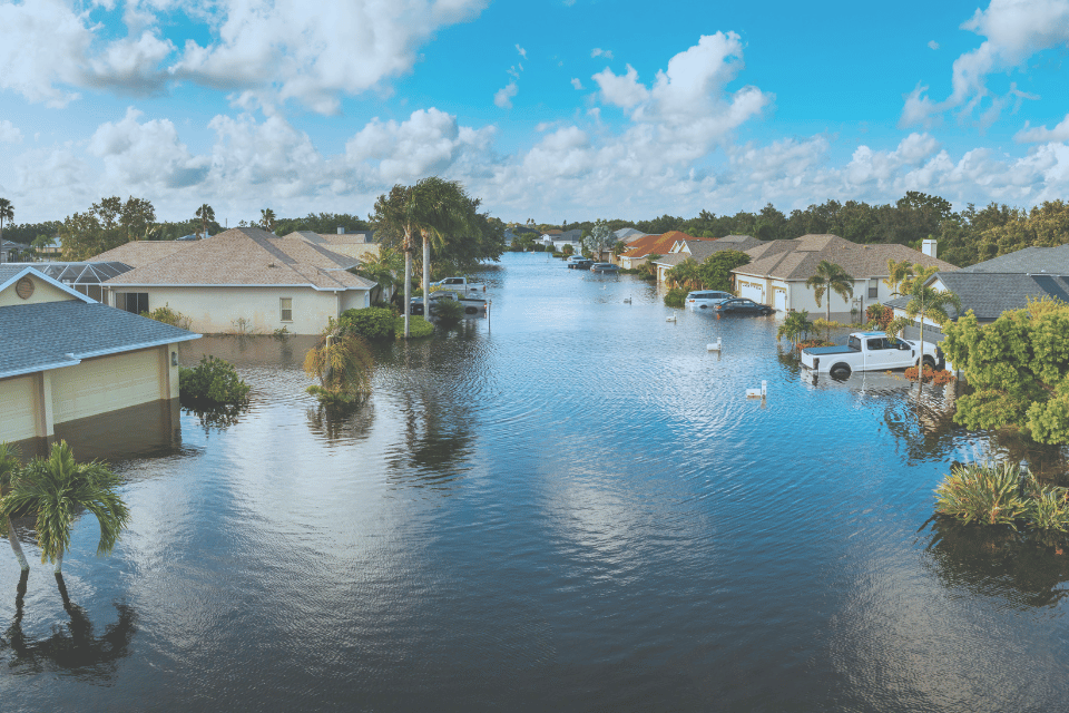 Hurricane Debby flooded homes in Sarasota, Florida